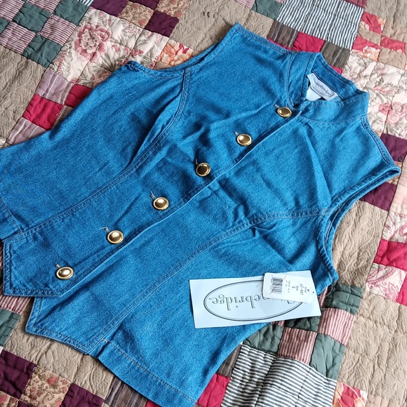 Stonebridge Ladies Denim Chambray Size 6 Vest Top with tags - Picture 2 of 7